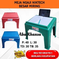 Niktech Large Slanted Plastic Quran Table, Strong and Sturdy Quran Rehal for Learning in School TPA 