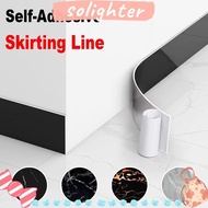 SOLIGHTER Floor Tile Sticker, Self Adhesive Living Room Skirting Line, Home Decor Windowsill Waterproof Marble Grain Corner Wallpaper