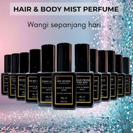 Hair & Body Mist Perfume Miss u 50ml Wangi Manis and Tahan Lama Bottle Petak Hitam