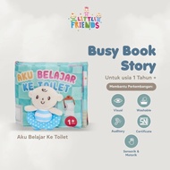 Little Friends Busy Book 1Y+ (Hijab Pillow Book Children's Story Book Made of Fabric)