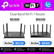 TP-Link Archer BE400 BE6500 6.5 Gbps Dual-Band Wi-Fi 7 Router with EasyMesh HomeShield / BE230 BE360