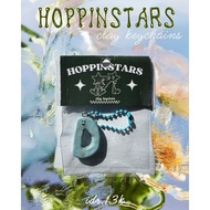 Clay keychain initial D handmade clay keychain cute letter character handmade