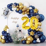 30th 40th 50th 60th 70th 80th Balloons Gold Star Balloon 32Inch Number Foil Balloons Birthday Decora