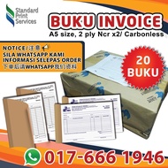 Buku Invois/Invoice Book/Bill Book/Cash Sales/Do/Receipt/Voucher A5 A4 Size 2ply (Custom Order) FOC 