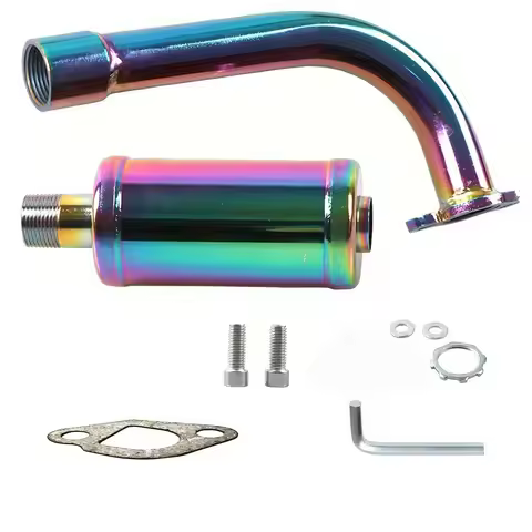 Exhaust pipe joint muffler suitable for Honda GX160 GX200 Mikuni CT200U kart MiniBike