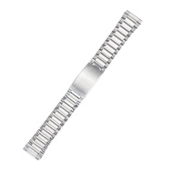 12mm 14mm 18mm 20mm Stainless Steel Watch Strap Metal Bracelet For Seiko Watch Wrist Replacement Band Silver Gold Folding Buckle Men Watches Accessories 3 Beads