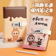 Notebook A5 Password Lock Password Notebook Student Locked Diary Children's Notebook Cartoon Notepad