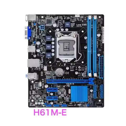 Suitable For ASUS H61M-E Desktop Motherboard H61 VGA USB2.0 LGA 1155 DDR3 Mainboard 100% Tested OK F