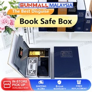 Safe Box, Money Saving Box Secret Hidden Metal Lock Box, Money Hiding, Key Lock, Large, Blue