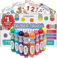 8-pack Washable Dot Markers/Bingo Daubers Dabbers Dauber Dawgs Kids/Toddlers/Preschool/Children Art