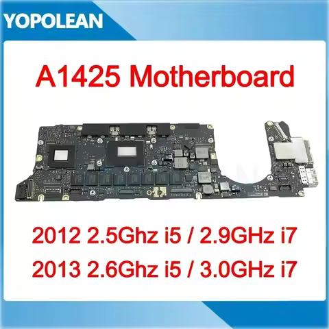 Original Laptop A1425 Motherboard For MacBook Pro Retina 13" A1425 Logic Board i5 i7 8GB 820-3462-A 