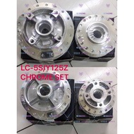 Lc135-5S-4S Y125Z SRLZ CHROME HUB SET DIAMOND Dotting LC-135 125Z Y125ZR 125ZR Front Tube