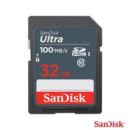 SanDisk Ultra SD Card 32GB Class10 Speed 90MB/s (SDSDUNR-032G-GN6IN) ใส่ กล้อง กล้องถ่ายรูป กล้องถ่ายภาพ กล้องคอมแพค กล้องDSLR SONY Panasonic Fuji Cannon Casio Nikon รับประกัน Synnex 10 ปี