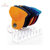 Luckybabys> Acrylic Cap Storage Rack With Slots Baseball Cap Display Stand Cap Storage Container Hou