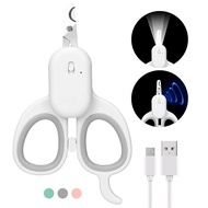 Dog Cat Nail Clippers with LED And UV-Light For Cat Ringworm Detection Safety Lock Pet Claw Care Pet