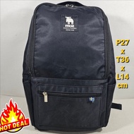 HITAM Moz Sweden original back pack nylon black unisex black backpack