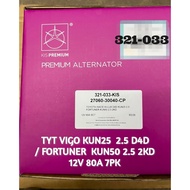 SARAWAK 321-033 BRAND NEW KIS ALTERNATOR  TOYOTA VIGO KUN25 2.5 D4D / FORTUNER KUN 50 2.5 2KD  12V 8