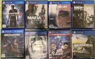 (有post有貨！$90 起）PS4遊戲 game Ghost Recon UFC 2 Tomb Raider Rainbow Six Siege Uncharted 4 Mafia III Yaku