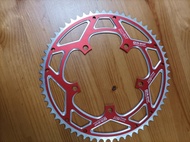 子彈仔街車單車.Qikour 60T 紅色鋁合金單車餅片.