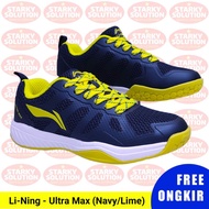 Lining ULTRA MAX Badminton Badminton Shoes Original - Navy/Lime