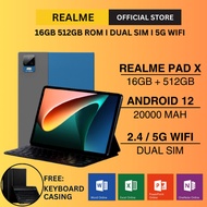NEW REALME PAD X Pad 6 Tablet Android 12.0 16GB RAM+512GB ROM Dual SIM 5G LTE Smart Tablet Android 10 Warranty