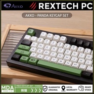 REXTECH AKKO MDA PROFILE DOUBLE-SHOT PBT KEYCAPS SET- PANDA THEME with 227 Keycaps