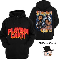 KATUN PLAYBOI CARTI zipper rapper adult Hoodie jacket black tee jacket crewneck cotton sweater sweat