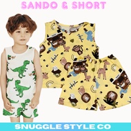 Comfortable Kids Sando and Short Terno Set | Trendy Pambahay Terno for Kid Boy & Girl | Soft Terno