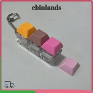 LUCKY-EBINLANDS Fidget Keychain, DIY Keyboard Keys Button Finger Keyboard Cap,  3 Keys Keycap Pass T