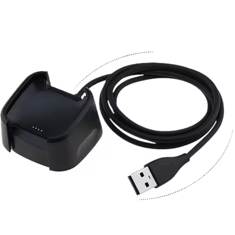 Replacement charger compatible with Fitbit Versa 1 Lite (not available for Versa 2) USB smartwatch c