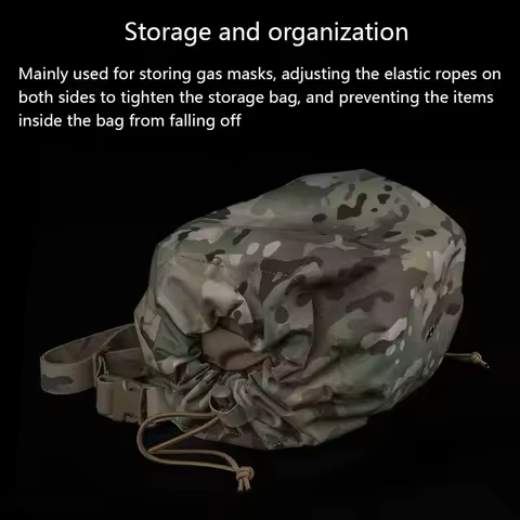 Tactical Molle Storage Bag Multi-function Gas Mask Bag Outdoor Hunting Tools Accessories Multifuncti