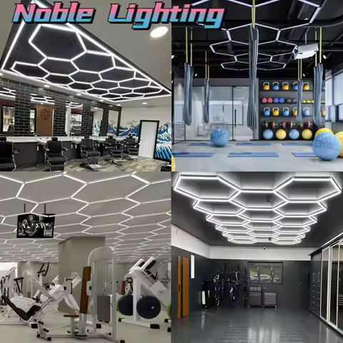 Customized 2 Years Warranty Barber Light 6500K Led Honeycomb Lights for Workshop Gym Detailing Shop 
