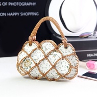 AT/🧨Middle-Aged and Elderly Mother Bag Elderly Shopping Mobile Phone Coin Clutch Color Matching Small Bag Portable Hand