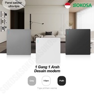 SOKOSA Luxury Aesthetic Series Switch Light Switch on off Switch - 1 Gang 1 Way 1 Way/