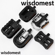 WISDOMEST 1 Pair E-bike Folding Pedals Aluminum Alloy Foot Pegs Cycling Supplies Scooter Parts