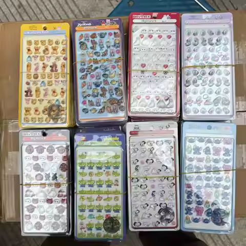 32pcs Japanese Alien Baymax 3d Solid Relief Stereo Sticker Diy Mobile Phone Decor Sticker Student Ha