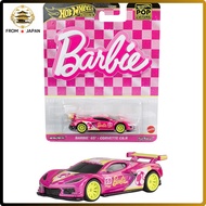 Hot Wheels Pop Culture - Barbie 65th Anniversary Corvette C8.R Toy Vehicle Miniature Car for Ages 3 