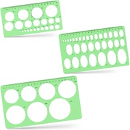 3Pcs Circle Template, Circle Template for Drawing 3 Sizes Circle Stencil Templates for Drafting, Cir