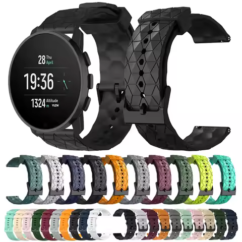 20mm 22mm Sport Strap For SUUNTO VERTICAL / RACE Smartwatch Band Soft Silicone Bracelet For SUUNTO 9
