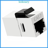 KOK 4Pcs RJ45 Cat7 Shielded Inline Couplers Cat7 Female to Female Keystone 8P8C Cat7 Modulars Connec