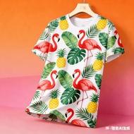 Unisex Hawaii Men's T-shirt for Men Clothing Casual Women T-shirt Tops Printed T-shirt Short-sleeve 