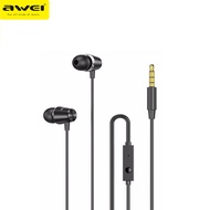 Awei PC-2 In-Ear Earbuds Earphone Headset Heaphone Mini Stereo In Ear Earphones Explosive Bass Headphones with 3 sizes of Earbuds