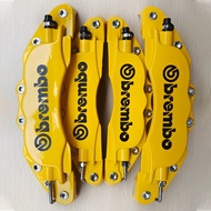 3D Aluminum Alloy Metal Universal  Yellow Car  Racing Disc Brake Caliper Covers Large Medium Small T