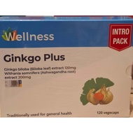WELLNESS GINKGO PLUS 120'S