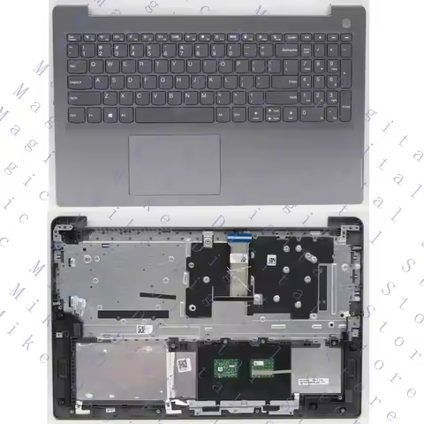 H palmrest w/ keyboard for Lenovo ideapad 3-15ITL6 15ADA6 15ALC6 5CB1B69155 Grey