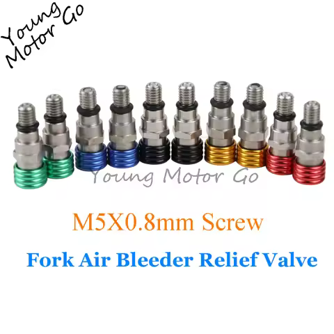 M5*0.8 Screw Fork Air Bleeder Relief Valve For Motorcycle Motocross KX125 KX KXF CRF 250 450 250R 25