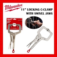 [FREE SHIPPING WEST M'SIA] MILWAUKEE 11" LOCKING C-CLAMP WITH SWIVEL JAWS 48-22-3531