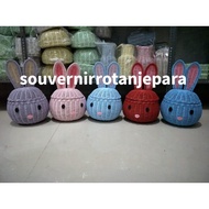 Rabbit head rattan rabbit/sio rabbit/ rabbit basket