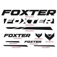 ✎ ◷ ☪ foxter bike design vinyl cutout stickers