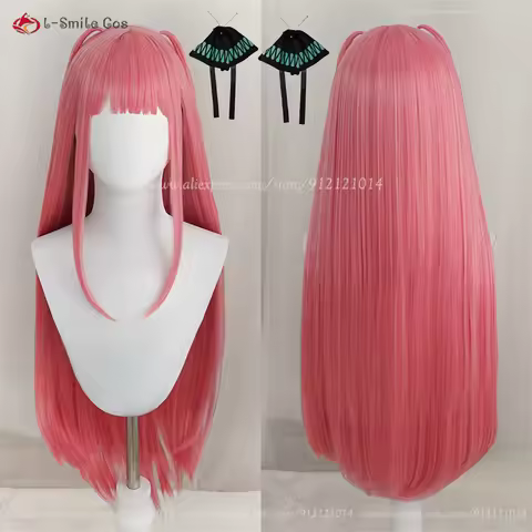 Anime Nakano Nino Cosplay Wig 90cm Long Pink Straight Wig Heat Resistant Synthetic Hair Halloween Lo